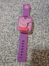 VTech Peppa Pig Learning Watch Pink Purple Activity Games with Sound