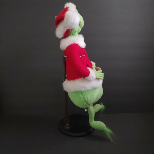 Dr Seuss Grinch Plush Stuffed Stole Christmas Toy Tree Topper Hallmark 16" - Picture 8 of 12