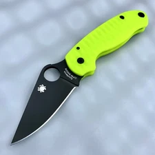 Spyderco Para 3 C223GPBK Anso Dayglow G10 Scale w/black blade & hardware 2 opts.