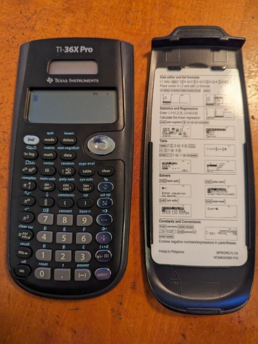 WYNGS Beschermhoes Zwart compatibel met TI-36X Pro MultiView