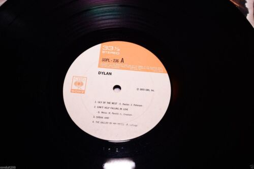 BOB DYLAN Dylan JAPAN SONY 1974 Original 12' VINYL LP COVER SONGS - Picture 2 of 5