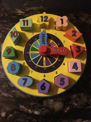 melissa & doug clock puzzle