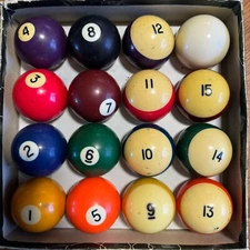 Replacement Vintage Billiard Pool Ball 2 1/4" Standard Regulation Buyers Choice