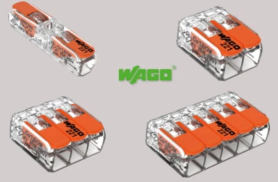 Original WAGO Klemme 221 Verbindungsklemmen mit Hebel 412-413-415-2411 Compact