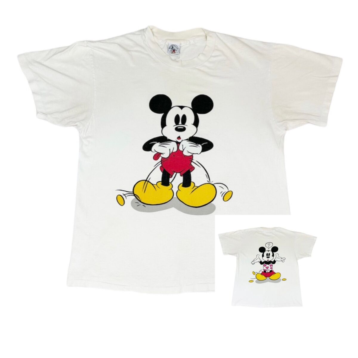 Vintage 90s Disney Mickey Mouse T-Shirt Large Pants Down Vintage 90s Disney Mickey Mouse T-Shirt Large Pants Down