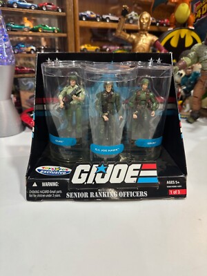 GI Joe Senior Ranking Officers Duke, Hawk, Grunt Toys R Us Exclusive 2007 New