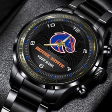 Boise State Broncos Black Fashion Sport Black Fashion Watch