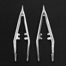 5X Reptile Feeding Non Slip Tweezers Clamp Pliers Plastic Feeder Clip Pet