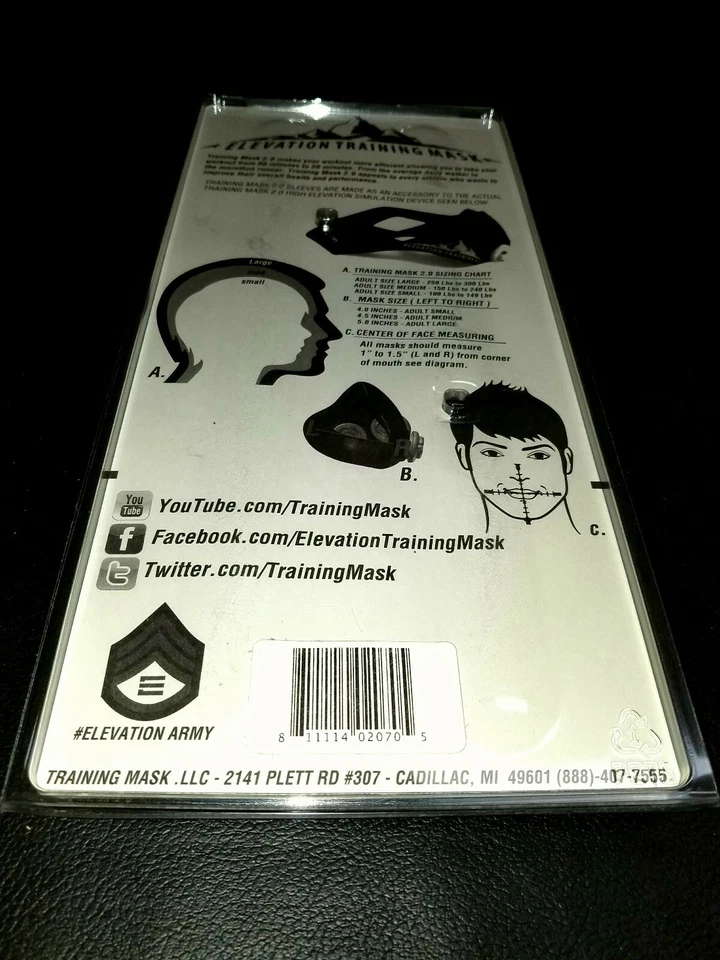 Brand New S Gold Elevation Training Mask 2.0 - Sleeve Only - w/tags. - Image 2 of 2