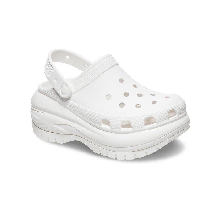New CROCS Mens UNISEX MEGA CRUSH CLOG 207988-100 WHITE US M 4 - 7