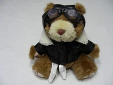 AVIATOR - Green Pond Group - Small Stuffed Teddy Bear! (airplane airline bear)