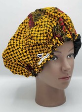 African Print Revisable Hair bonnet