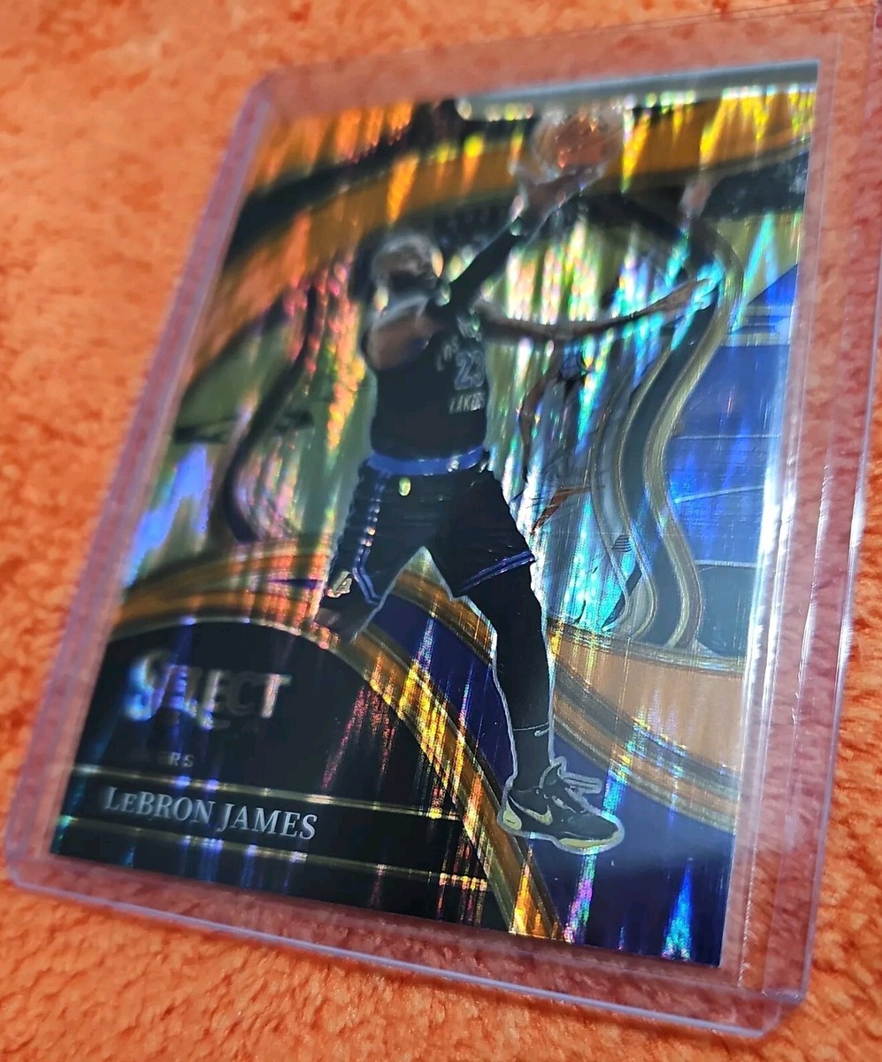 LeBron James Courtside Orange Flash Prizm Parallel Card SP