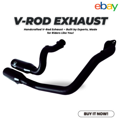 Dual 2 into 2 Exhaust for Harley V-ROD Muscle, Night Rod   Loud & Powerful