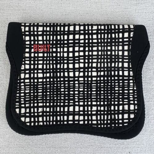 Built Neoprene Envelope for iPad Tablet Black & White Checkered