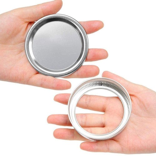 Tinplate Kitchen & Dining Mason Jar Lid Canning Lids Storage Bands Jar Caps - Picture 7 of 18