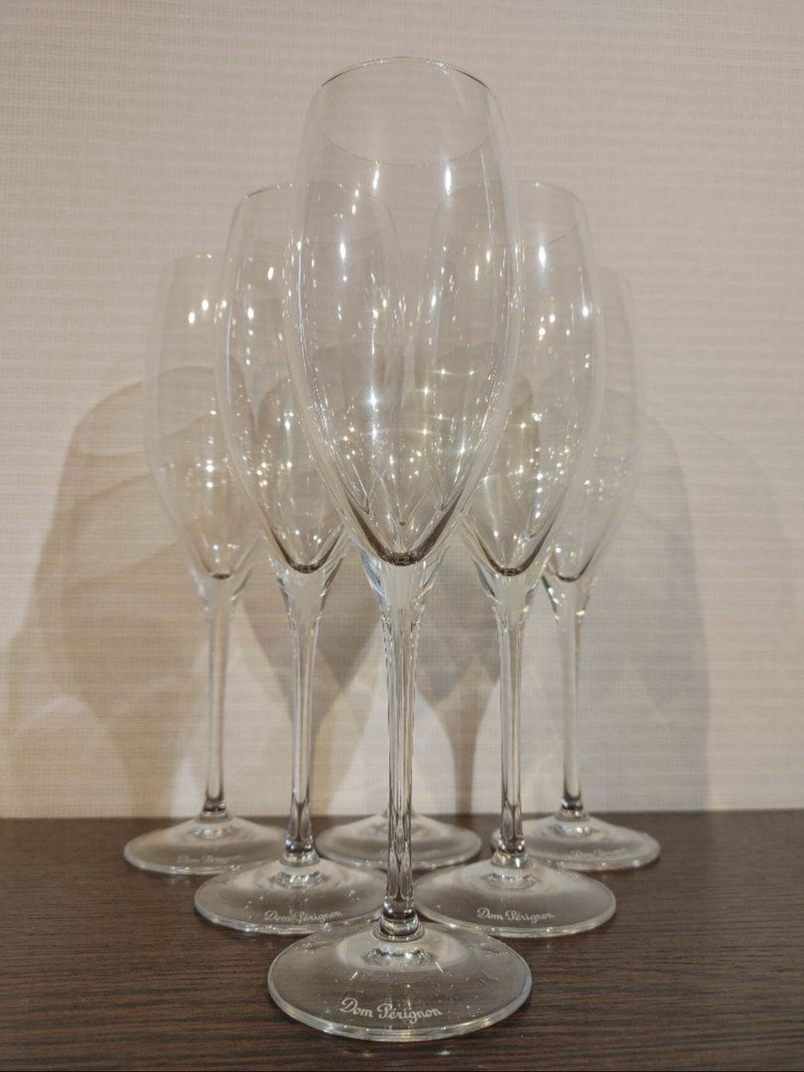 Dom Perignon グラス6個セット Dom Perignon champagne glasses Set of 6 crystal | eBay
