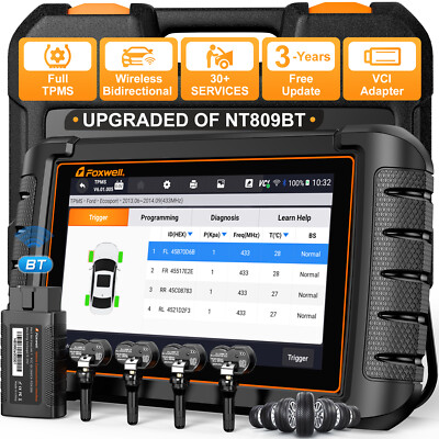 FOXWELL NT809TS Bidirectional All System Car OBD2 Diagnostic Scanner Code Reader
