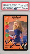 Heather Graham 1999 Austin Powers CCG AMERICAN WOMAN #16 Autograph PSA Beckett