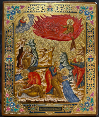 Antique  The Fiery Ascent of the Prophet Elijah ('Ognennoe Voskhozdenie I )