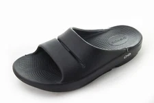 Oofos OOAHH Sandals Unisex Recovery Slide Shoes Black Unisex Women's Sz 9