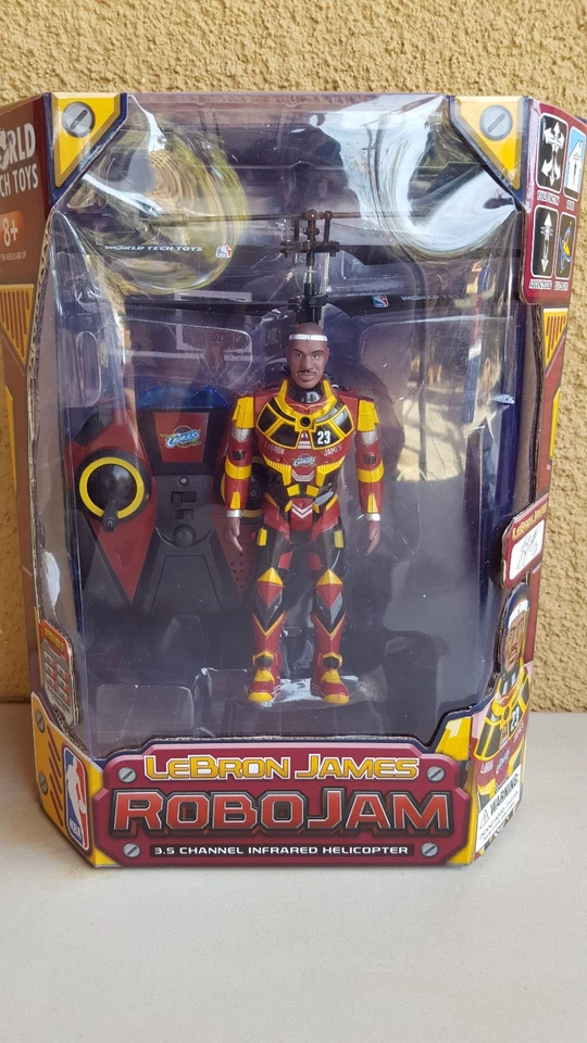 LEBRON JAMES NBA Cavaliers RoboJam Infrared Helicopter WORLD Tech Toys Brand New - Image 2 of 4