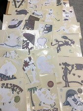 Vintage 70's Pink Panther Glitter T-Shirt Transfers - Your Choice 32 Designs 