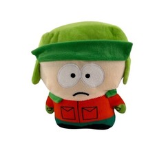 South Park Sad Kyle Plush 8" Stuffed Figure Collectible Green Hat Red Jacket a
