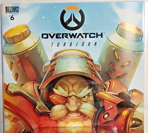 Blizzard: Overwatch Reinhardt #2 & Torbjörn #6 Backpack Hangers & Comics. NEW - Picture 9 of 11
