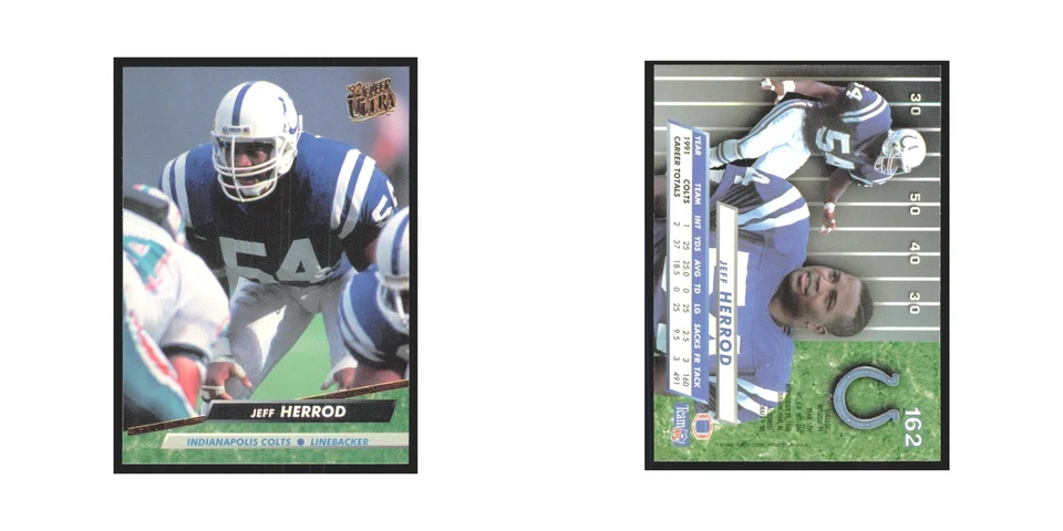 Jeff Herrod 1992 Fleer Ultra #162 Football Cards Football Card NM - Image 3 of 3