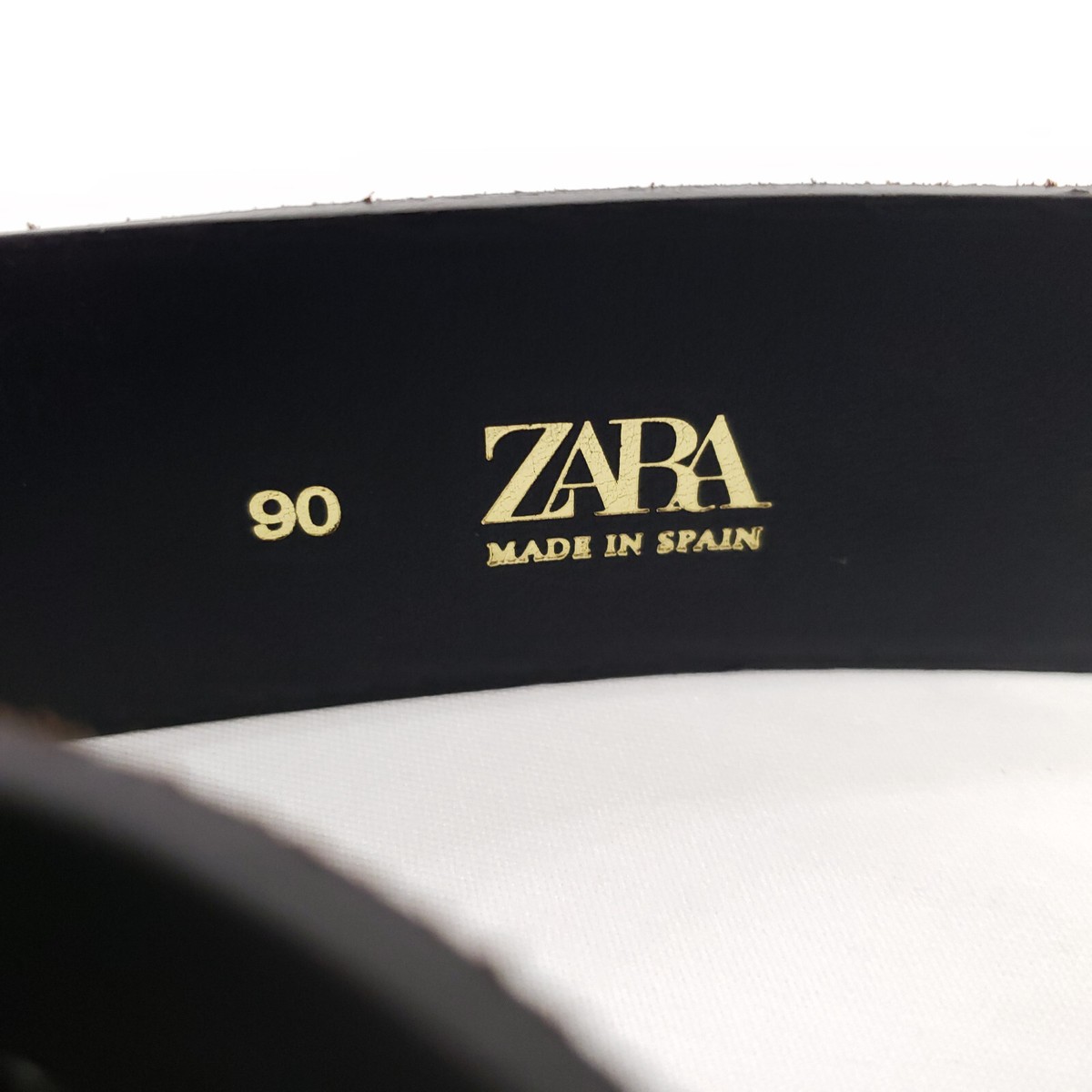 Zara Womens Brown Suede Belt Size 90 / Large Nude Marble  display picture 1