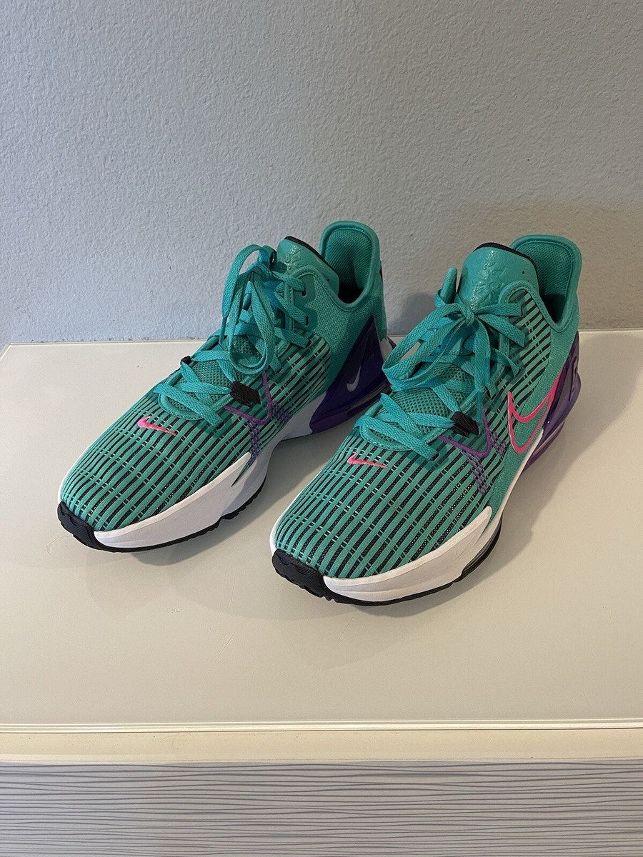 Nike LeBron Witness VI 6 Mens Basketball Shoes Teal Pink  display picture 1