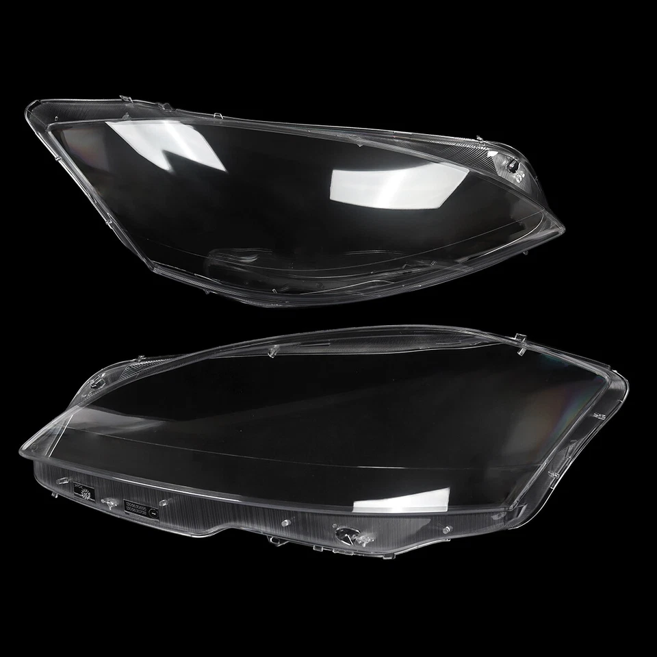 For 2010-2013 Mercedes-Benz S Class W221 Front Headlight Lens Cover Left & Right Foto 3 de 4