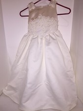New Flower Girl Dress Size 4 Wedding Bride Bridal Basket Ring Pillow Garter