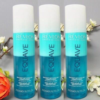 3 PACK Revlon Equave Instant Detangling Conditioner 200ml / 6.7oz