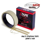 J Tape - Multi Striping Tape | 25mm X 14m |Achieve Straight Lines Or Pin Stripes