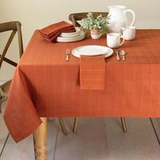 Tischdecke aus Strukturiertem Stoff, rechteckig, 152,4 x 355,6 cm, Bison
