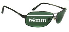 SFx Replacement Sunglass Lenses fits Ray-Ban RB3323 - 64mm Wide