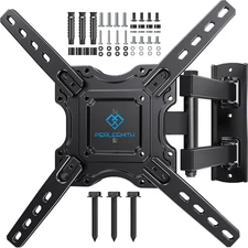 Full Motion TV Wall Mount for Most 26-60 Inch Flat Curved OLED 4K Tvs up to 77Lb