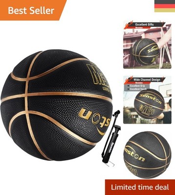 Basketball Größe 7 mit Pumpe   Anti-Rutsch und Hervorragender Grip für Outdoor
