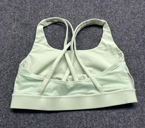 Lululemon Women’s Sports Bra Sz. 4 Mint / Sage Green Strappy / Cross Back EUC - Picture 7 of 11