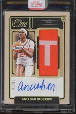 2025 Panini WNBA One and One ANEESAH MORROW RC Rookie Patch Auto GOLD /10 JA135