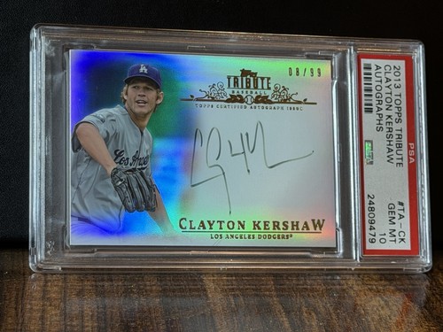 2013 Topps Tribute - PSA 10 Autograph Clayton Kershaw #TA-CK /99 (AU)