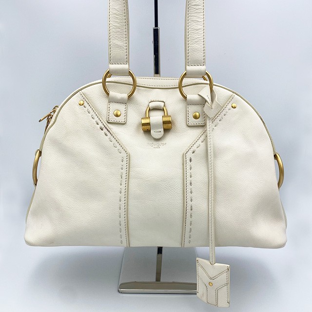 Saint Laurent M borsa piccola a tracolla avorio 156465 125843975