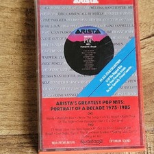 Vtg 1985 ARISTA'S GREATEST POP HITS Portrait Of A Decade 1975-1985 Cassette Tape