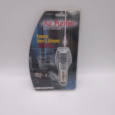 RoadPro Air Purifier Ionizer Vehicle Cigarette Lighter Plug In Silver