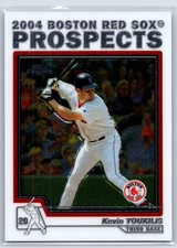 2004 Topps Traded & Rookies #T100 Kevin Youkilis White Chrome Red Sox
