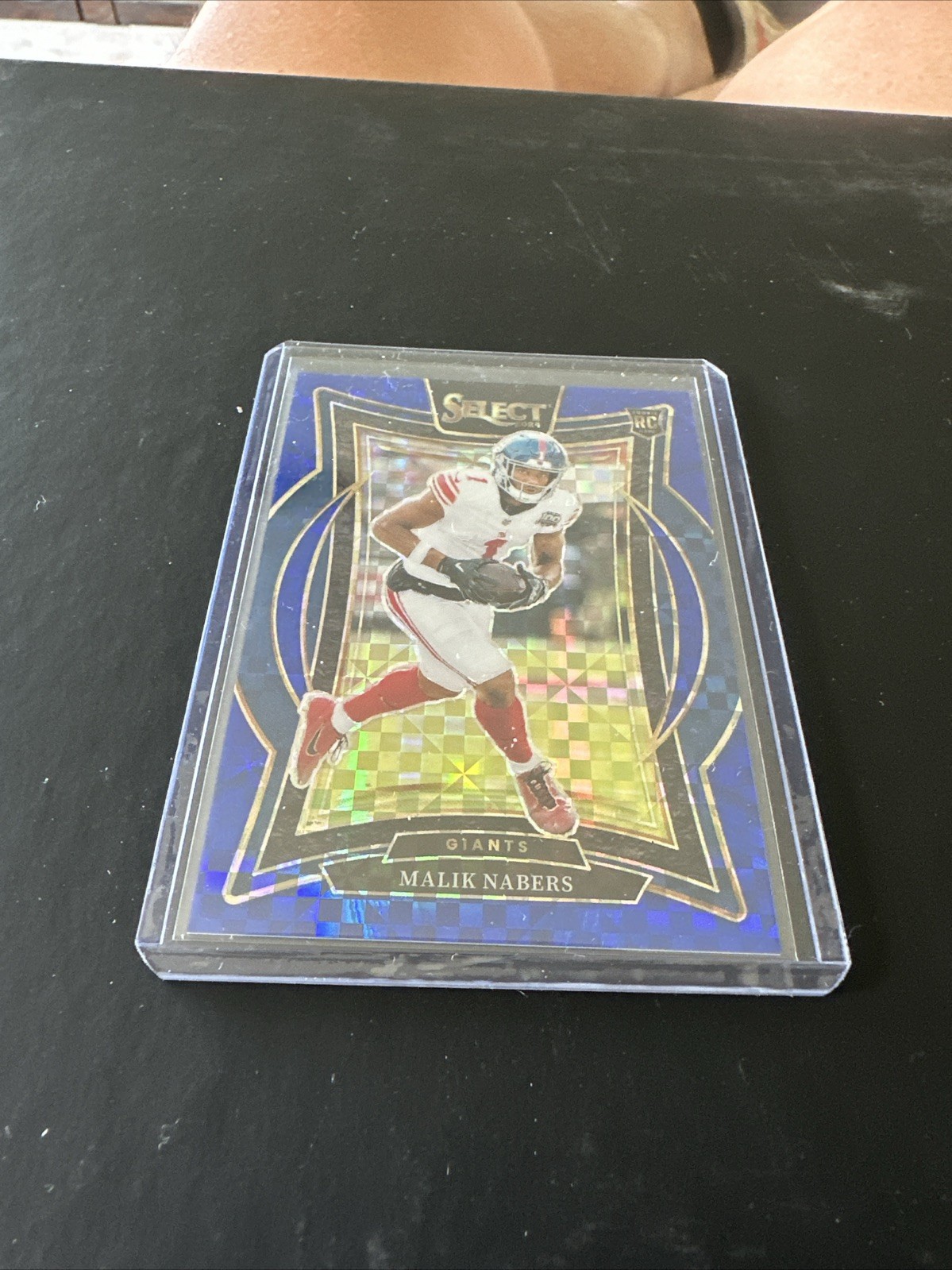 2024 Panini Select Malik Nabers #29 Concourse Blue Checkerboard /249