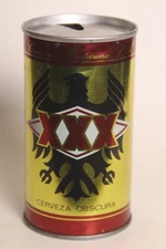 XXX Cerveza Obscura Beer can Logo on 2 sides