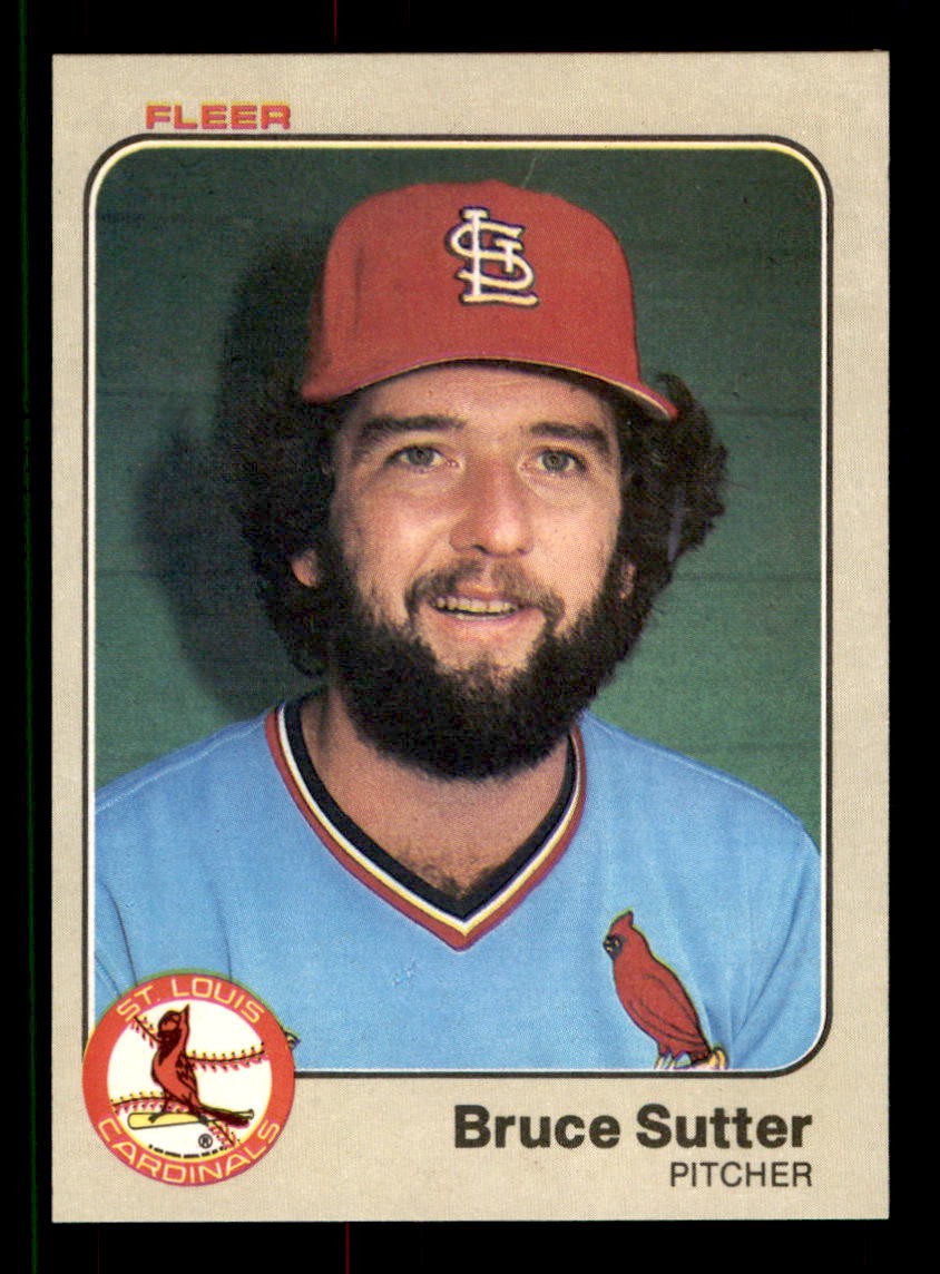1983 Fleer #24 Bruce Sutter